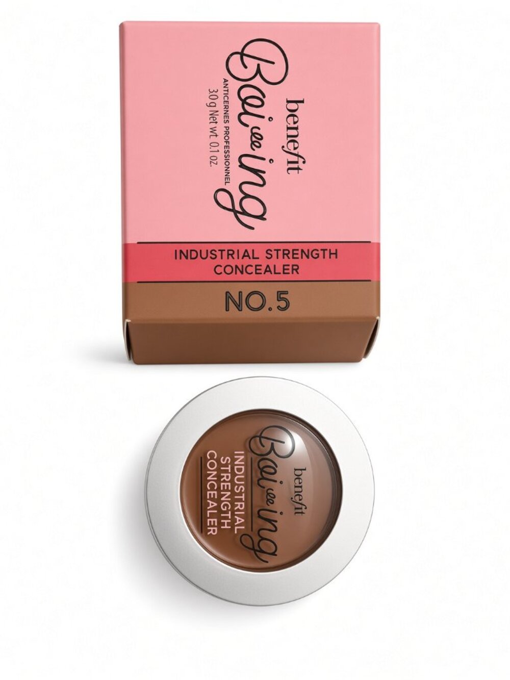 Benefit Boi-ing Industrial Strength Concealer No.5 Full Coverage Makeup New